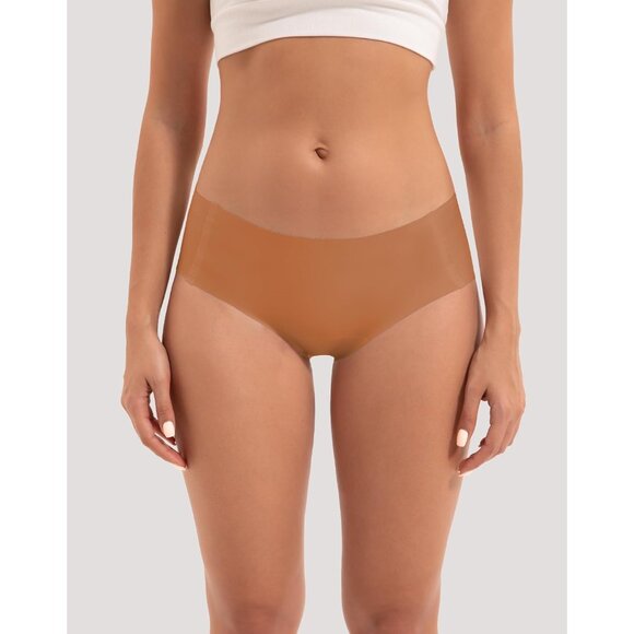 Women's Seamless Hipster Underwear 4-Pack Soft No Show Invisible Stretch - Picture 2 of 8